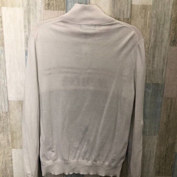 Vtg NAUTICA Varsity Stripe Half Zip Sweater - Picture 4 of 6